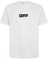 Off-White c/o Virgil Abloh - Off Cotton Slim T-Shirt - Lyst