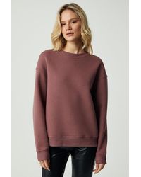 Grimelange - Oversized Ribbed Crew Neck Sweatshirt - Lyst