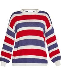Usha - Jumper Rood Wit Blauw - Lyst