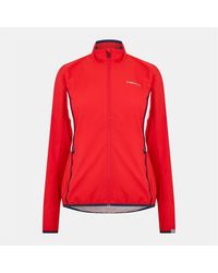 Head - Club Solid Patterned Full Zipper Track Jacket With Logo - Lyst