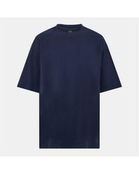 BOSS - Tie Dye Regular Fit Crew Neck T-Shirt - Lyst