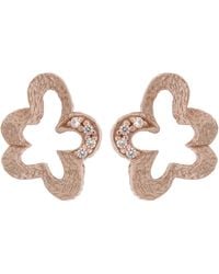 Orphelia - 'Malenia' 925 Sterling Stud Earrings - Lyst