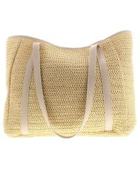 Wynsors - Summer Beach Bag Lounge Press Stud Natural Cream - Lyst