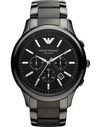 Emporio Armani - Ar1451 Renato Ceramica Watch - Lyst