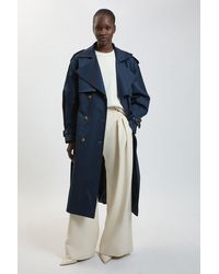 Karen Millen - Belt Detail Trench Coat - Lyst