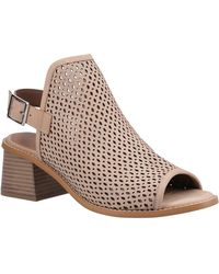 Hush Puppies - Louise Heeled Damen Sandalen Aus Leder - Lyst