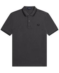 Fred Perry - Twin Tipped Collar Polo Shirt Cotton - Lyst