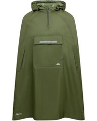 Trespass - Qikpac Hooded Waterproof Packaway Poncho (Moss) - Lyst