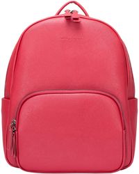 Smith & Canova - Saffiano Leather Zip Around Backpack - Lyst