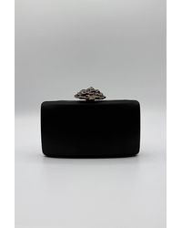 SVNX - Satin Clutch Bag With Rose Jewel - Lyst