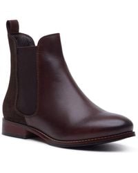 Hush Puppies - Colette Leather Wide Fit Flat Chelsea Boots - Lyst