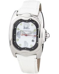 Chronotech - White Leather Watch - Lyst