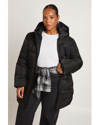 Boohoo - Plus Synched Waist Puffer Jacket - Lyst