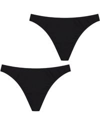 Q En - Pack Of 2 Micromodal Thongs Q105 - Lyst