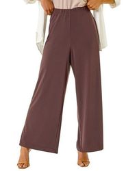 Roman - Petite Wide Leg Stretch Trouser - Lyst
