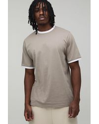 BoohooMAN - Tall Regular Fit Ringer Crew Neck T-Shirt - Lyst