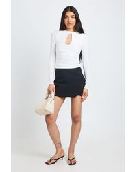 Boohoo - Tall Bengaline Wrap Skort - Lyst