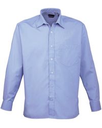 PREMIER - Poplin Long-Sleeved Shirt (Mid) - Lyst