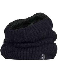 Heat Holders - Ladies Thick Winter Warm Fleece Lined Chunky Knit Thermal Neck Warmer - Lyst