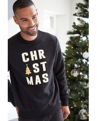 Threadbare - 'Herold' Christmas Slogan Sweatshirt - Lyst