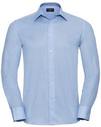 Russell - Collection Oxford Easy-Care Tailored Long-Sleeved Shirt (Oxford) - Lyst