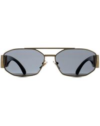 Versace - Rectangle Dark Ve2287 Metal - Lyst