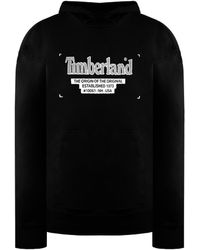 Timberland - Logo Hoodie Cotton - Lyst