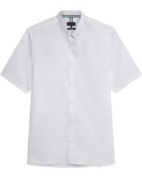 Ted Baker - Alyth Regular Branded Oxford Shirt Cotton - Lyst