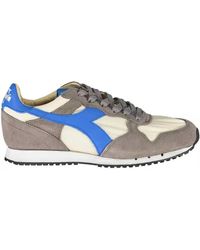 Diadora - N9000 Suede Sneaker Grayoff Whiteblue - Lyst