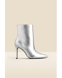 Sosandar - Leather Pointed Toe Ankle Boot - Lyst