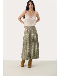 Part Two - Rok A-shape Vetiver Foil Print Green - Lyst