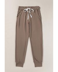 Azura Exchange - Drawstring Waist Pocketed Joggers - Lyst