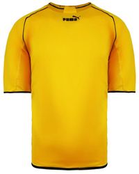 PUMA - King Short Sleeve Top Crew Neck Yellow Football T-shirt 715070 15 - Lyst