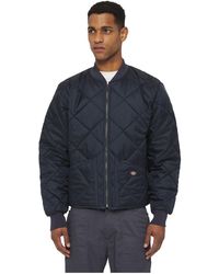 Dickies - Diamond Blauw Gequilt Jacket - Lyst