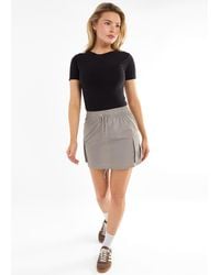 Gini London - Drawstring Parachute Mini Cargo Skirt - Lyst