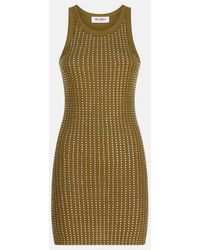 The Attico - Military Mini Dress With Rhinestones - Lyst