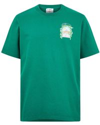 CASABLANCA - Printed T-Shirt L'Arch De Tennis Cotton - Lyst
