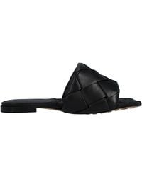 Bottega Veneta - Bv Lido Flat Mules In Intrecciato Leather - Lyst