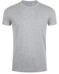 Sol's - Imperial Slim Fit Short Sleeve T-Shirt Marl) Cotton - Lyst