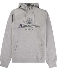 Aquascutum - Active Big Logo Light Hoodie Cotton - Lyst