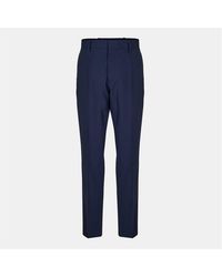 BOSS - Genius Solid Patterned Straight Chinos - Lyst