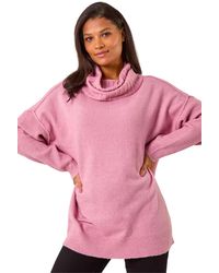Roman - Relaxed Roll Neck Jumper - Lyst