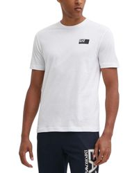 Emporio Armani - Ea7 T Shirts Regular Fit Casual Summer Pullover Cotton Top - Lyst