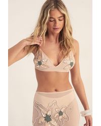 Nasty Gal - Flower Embellished Bralet - Lyst