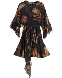 Ted Baker - Elster Frill Detail Sleeve Sheer Mini Dress - Lyst