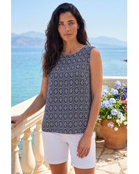 Roman - Classic Diamond Shell Top - Lyst