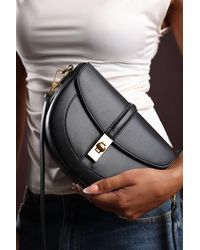 Where's That From - 'Breeze' Faux Leather Shoulder Bag With Lock Detail - Lyst