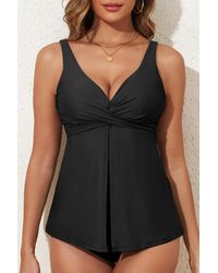 Azura Exchange - Tankini Zwemkleding Met Rimpelrok Upf 50 - Lyst