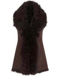 Infinity Leather - Toscana Shearling Nappa Sheepskin Gilet - Lyst
