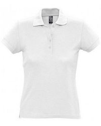 Sol's - Ladies Passion Pique Short Sleeve Polo Shirt Cotton - Lyst